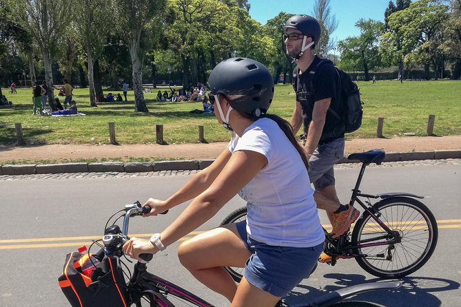 Cultural Experience by Bike around Palermo and Recoleta Max 6 ppl - Floralis Generica: the metal flower moment (and mate)