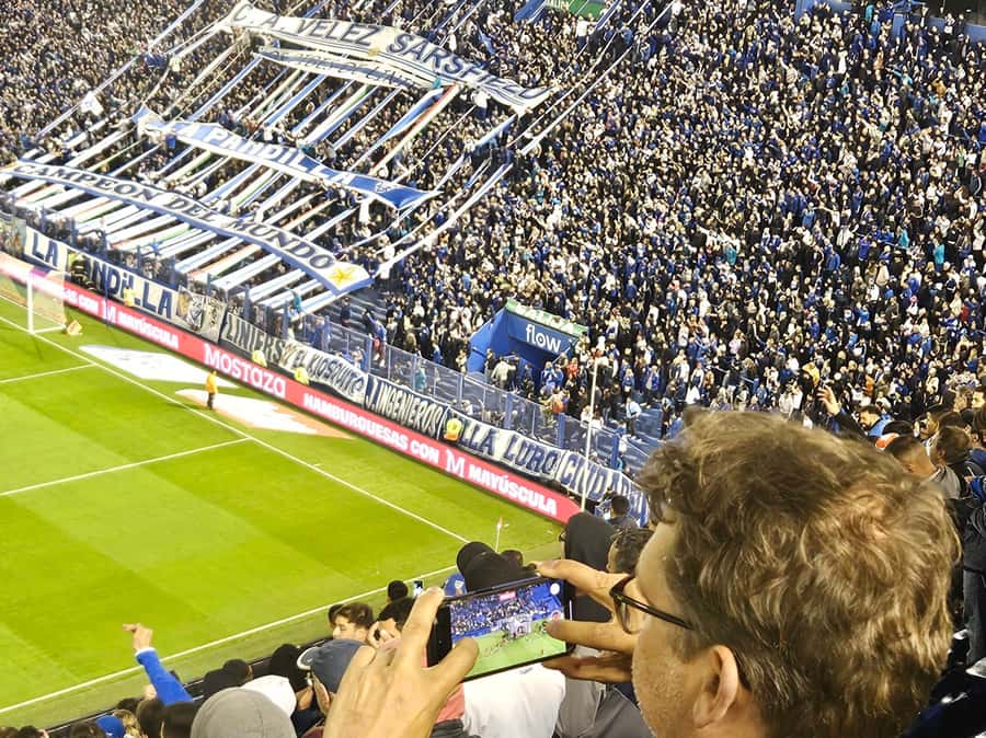 Velez Sarsfield Football Match - Pre-match atmosphere: watching the crowd build outside the gates